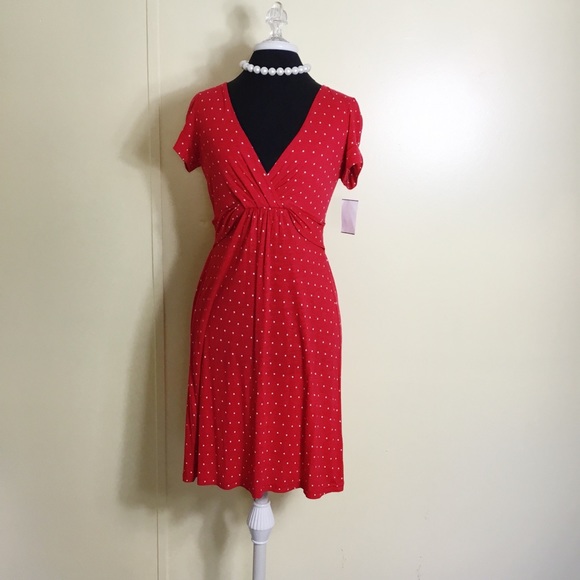 Nordstrom Frenchi  Polka Dot Sheath Dress Size Sm - Picture 7 of 7